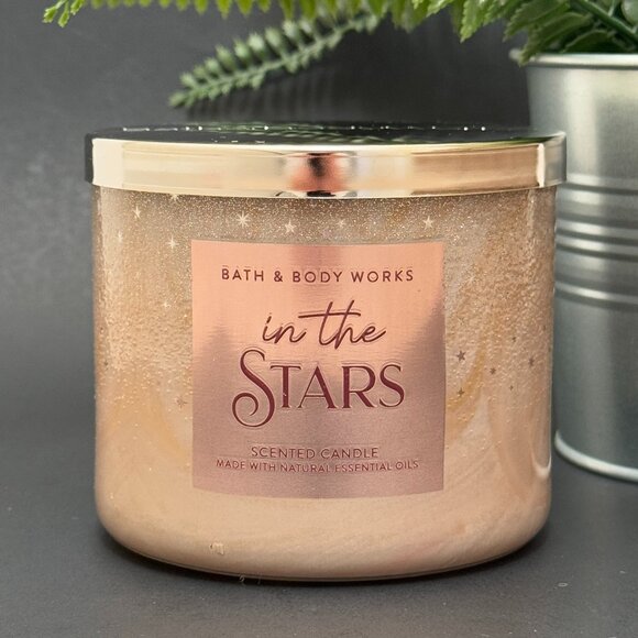 BBW In The Stars Bath & Body Works 3 Wick Candle - Picture 1 of 10
